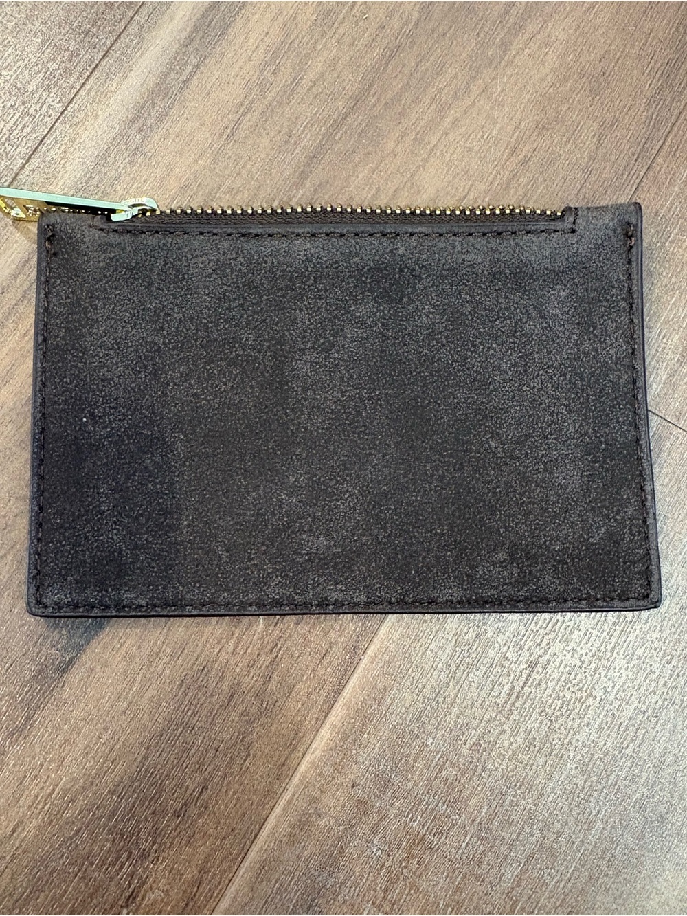 Loungefly Dark Brown Suede Card & Key Holder with Gold Castle Accent - Picture 2 of 7
